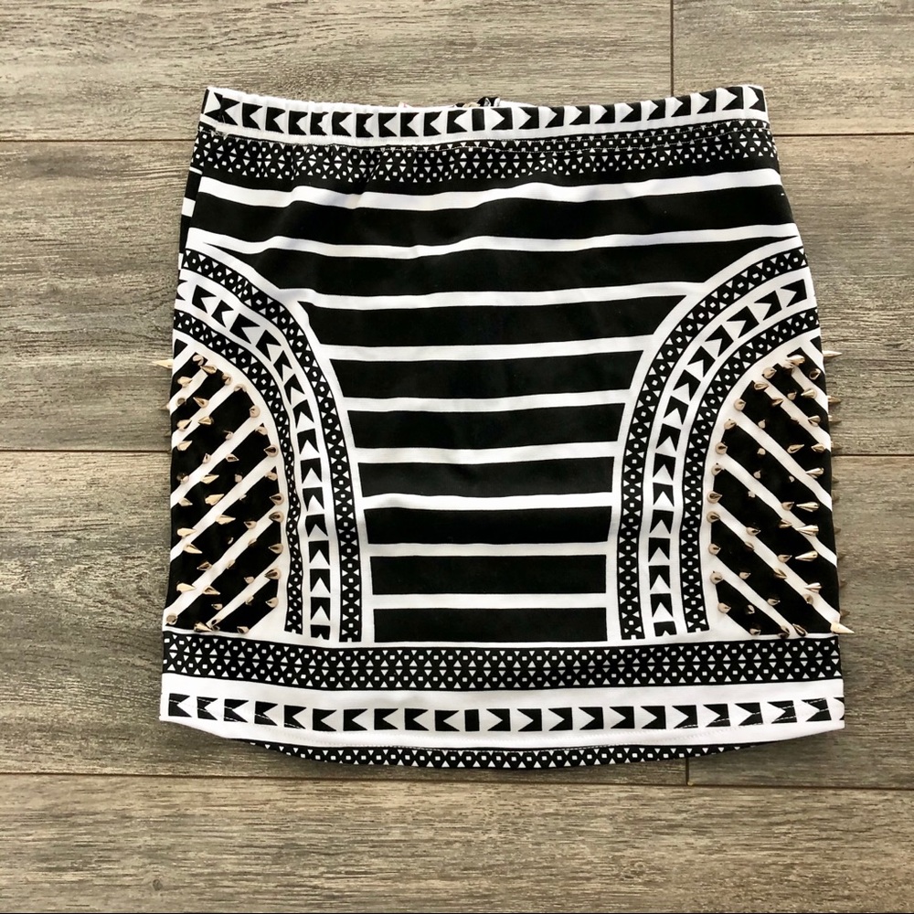 Large Spiked Pencil Skirt